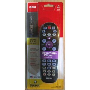 RCA RCRN04GR 4-Device Backlit Universal Remote NEW SEALED